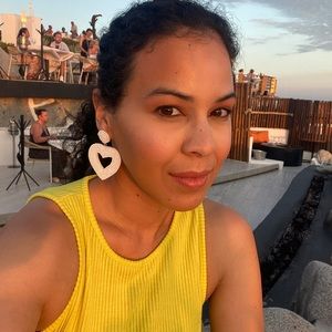 Heart shaped Beaded Earrings